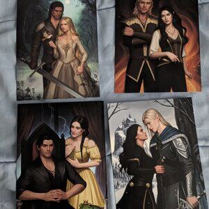 Set of 4 bookish box art print